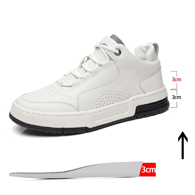 Men Sneakers Elevator Shoes Hidden Heels Breathable Heightening Shoes For Men Increase Insole 6CM/8CM Sports Casual Height Shoes