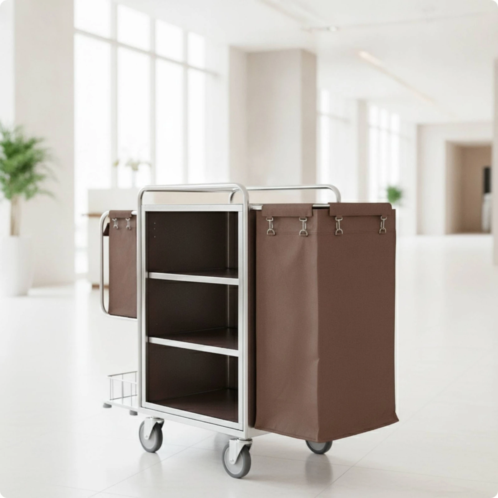 Linen Cart Bag Replacement Housekeeping Bag Rectangular Sturdy for Housekeepers, Hotels, Hospitals