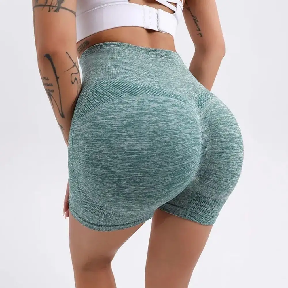 Comfortable Slim Fit Women Yoga Shorts Lift Butt High Waist Fitness Leggings Breathable Elastic Sports Underwear Female