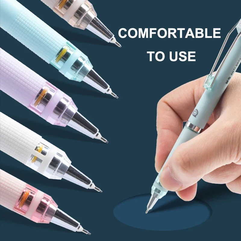 M&G 0.5MM/0.7MM 360-degree Anti-break Mechanical Pencils Plastic Drawing Automatic Pencil Student Office Supplies Stationery