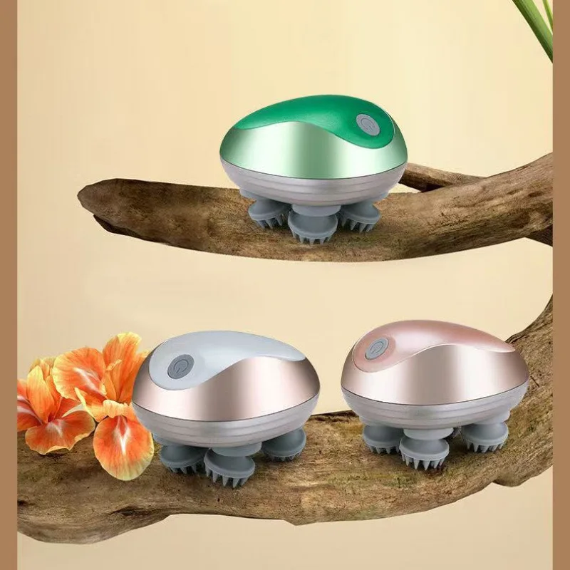 

4-местный массажер для головы, электрический массажер для головы и тела, глубокие ткани для роста волос, беспроводной массажер для снятия стресса и шеи