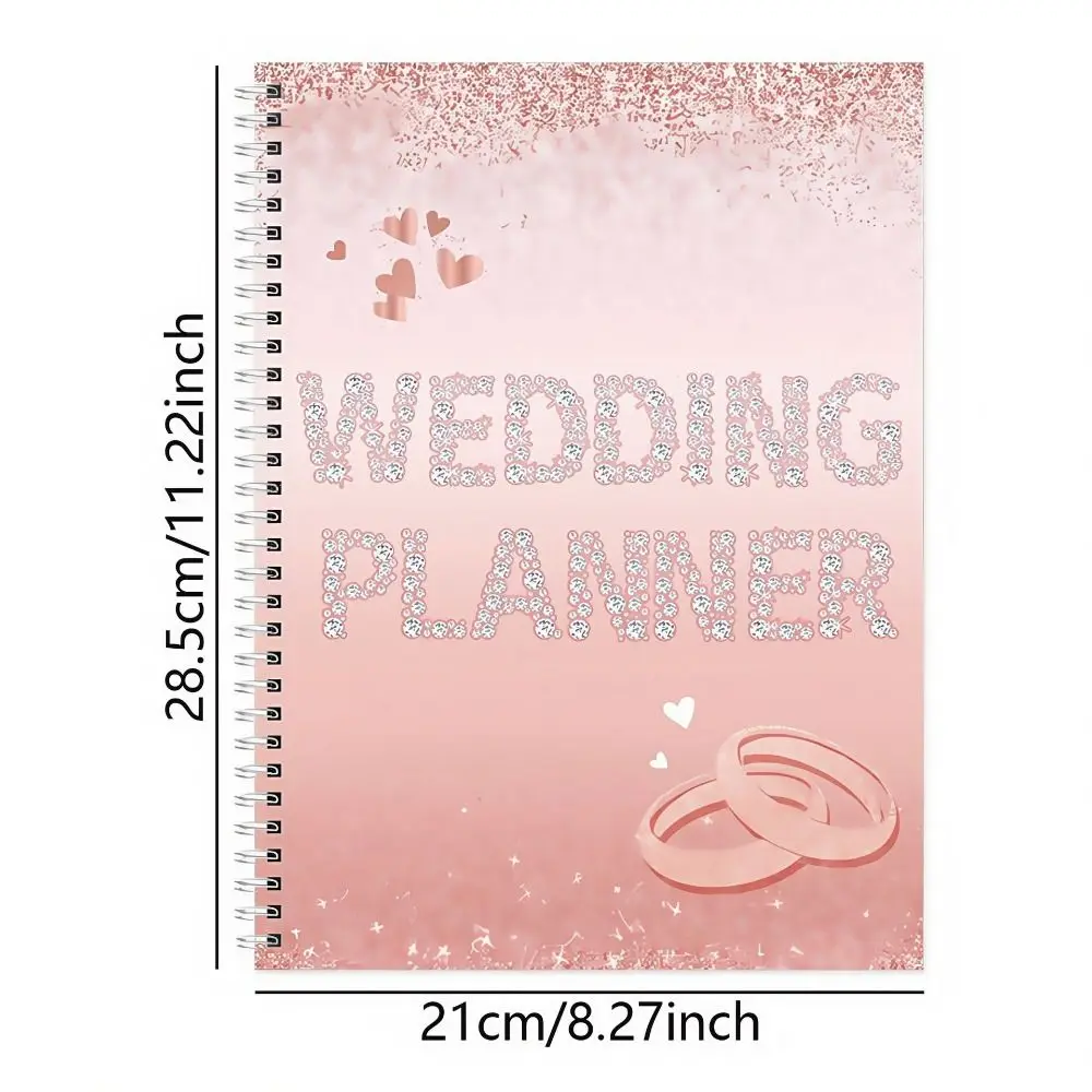 Undated Wedding Planner Notebook Checklist Detailed Thick Paper Wedding Planning Book Multifunction Creative