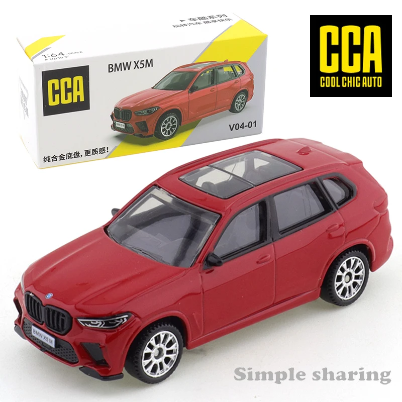 

CCA 1:64 BMW X5M Alloy Car Model Simulation Collection Ornament, Iron Base Shock-absorbing Toy Car, Boy Gift