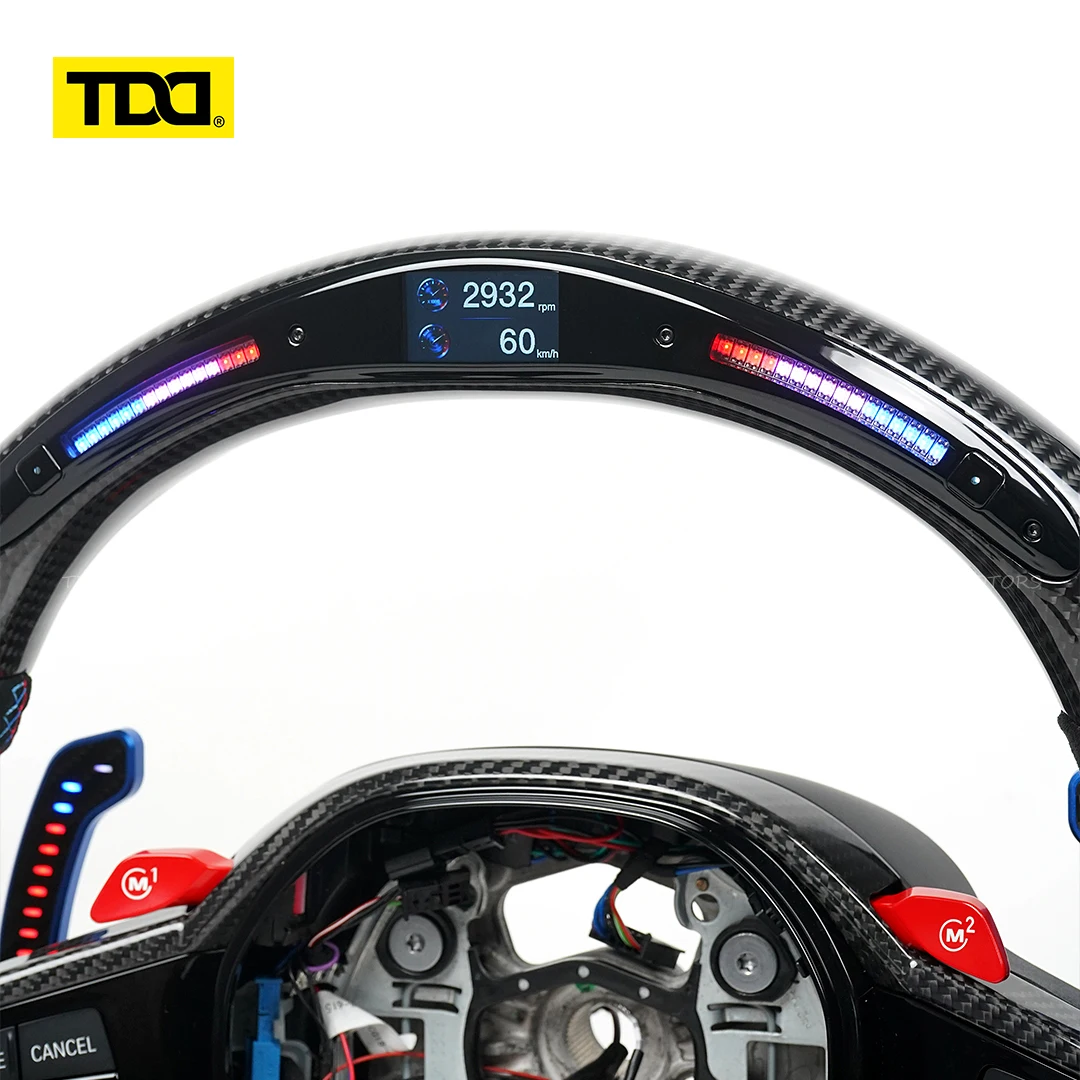 TDD Galaxy Pro II LED Steering Wheel for BMW CS M3 G20 G21 G80 M4 G22 G23 G82 G83 M5 G30 F90 X3 / X4 G01 G02 Dynamic UI Icon