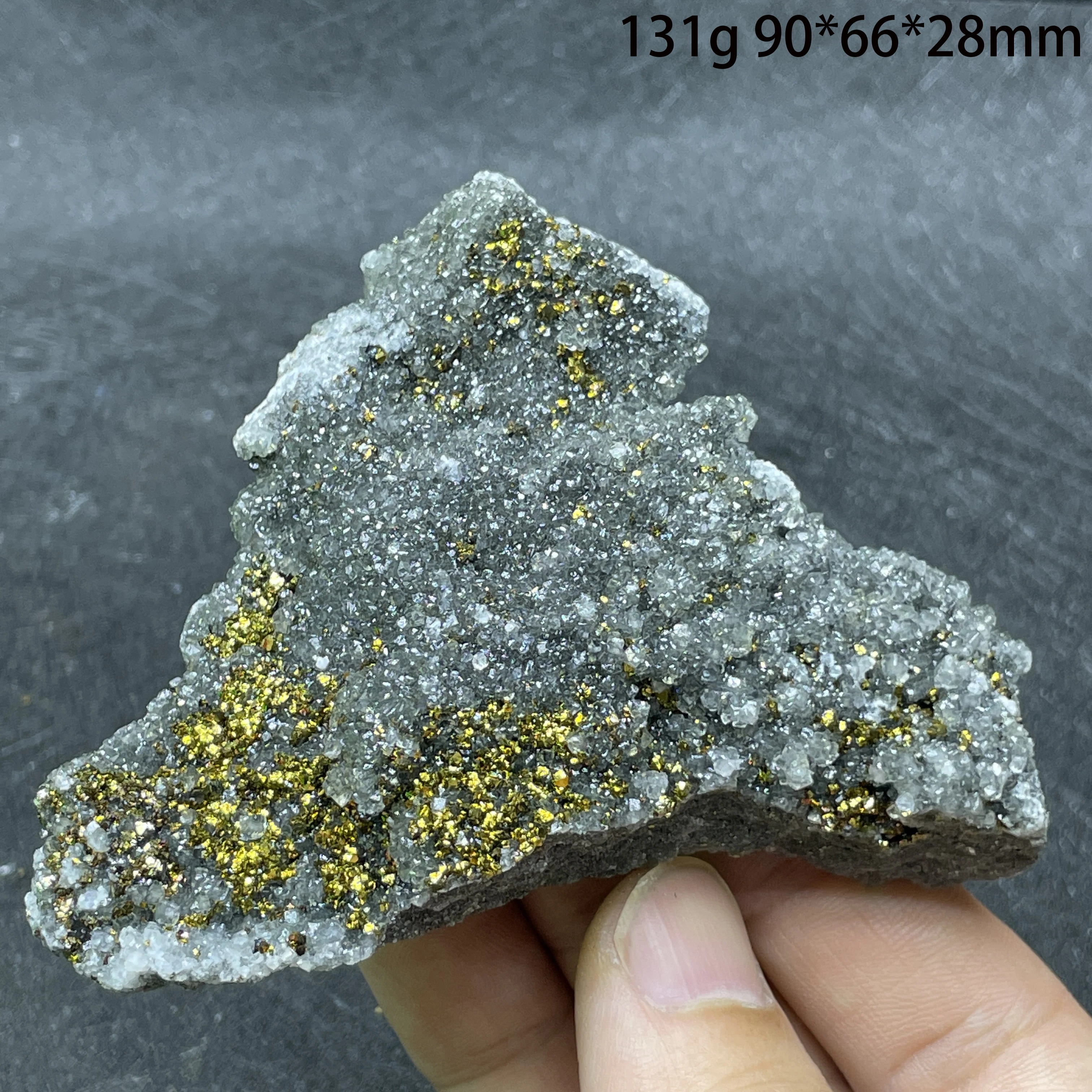 Natural Raw Stone Pyrite With Quartz Crystal Cluster Mineral Specimen Rock Home Decoration Collection Gift
