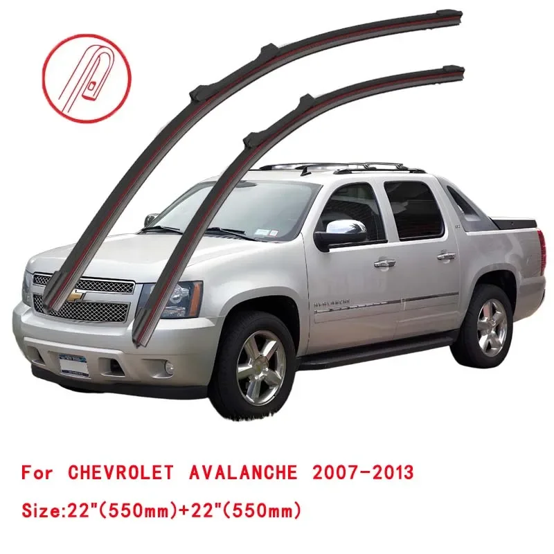 

For CHEVROLET AVALANCHE 2000-2013 Car Windshield Wiper Blade Front Windscreen Brushes Washer Accessories Window Cleaning Parts