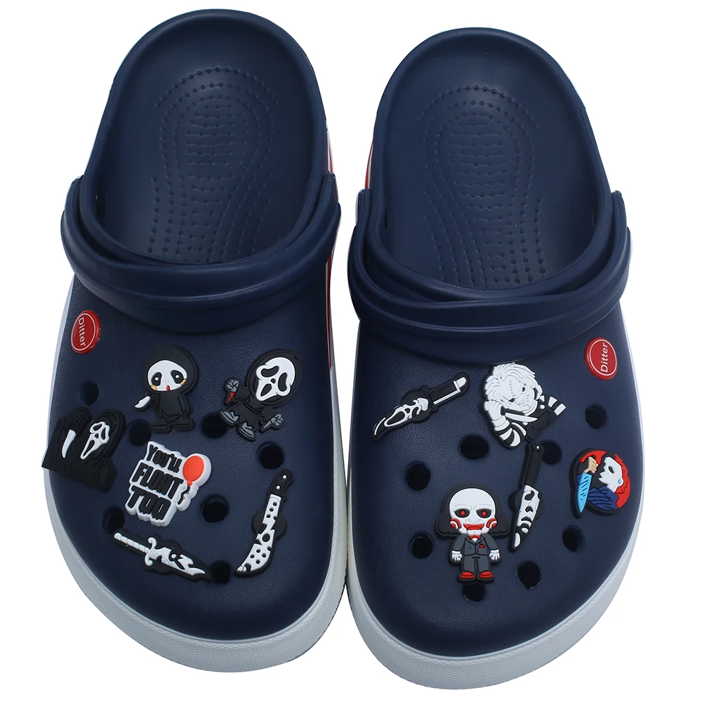 Single sale Halloween Horror Movie Shoe Charms Shoe Accessories Children Decorations Fit Wristband shoe Charm Party Present image 3