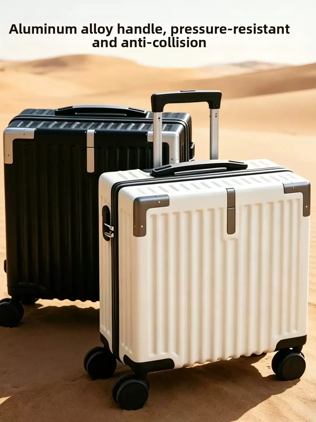 small-carry-on-suitcase-18-inch-women's-travel-bag-with-password-lock-and-360°-wheels-aluminum-alloy-handle-hard-case