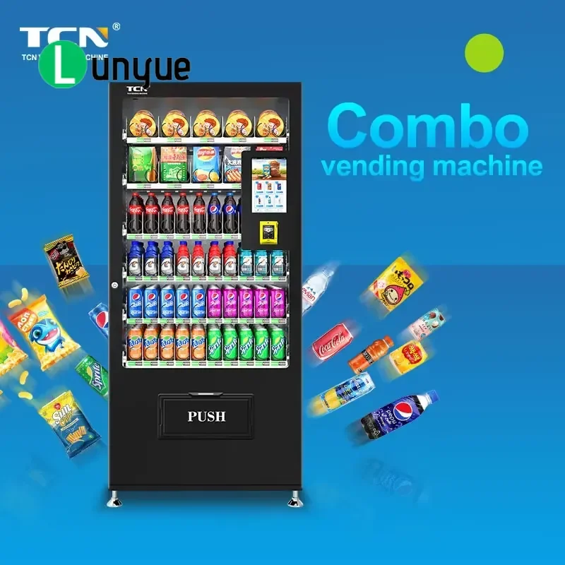 10 Inch Touchscreen Coin Card Cashless Payment Vending Machine For Snacks And Drinks Wholesale Popular In Malaysia