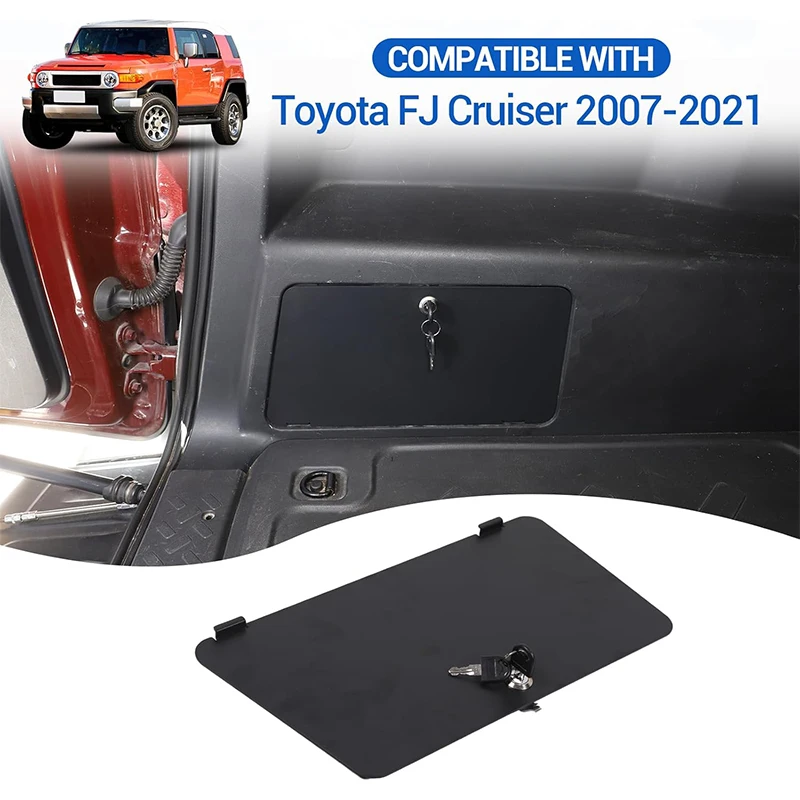Car Trunk Storage Safe Box Panel Trunk Left Safe Lock Inserts Hidden For Toyota FJ Cruiser 2007-2021 Organizer Accessories