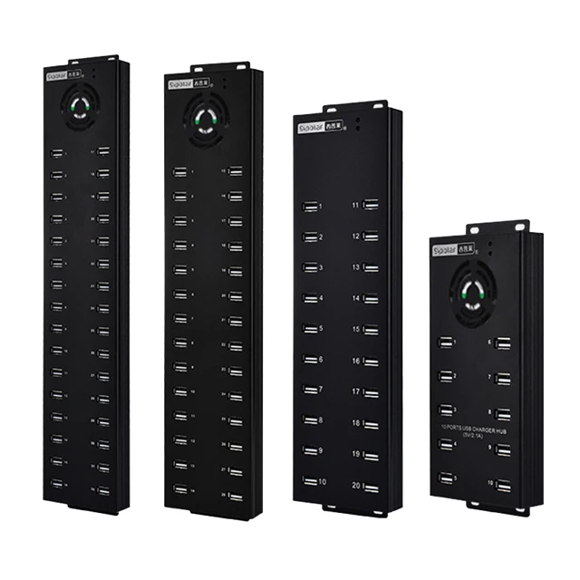Shenzhen New Metal A832 32 Port Usb Hub Powered Multi Usb Charging Port With Cooling Fan