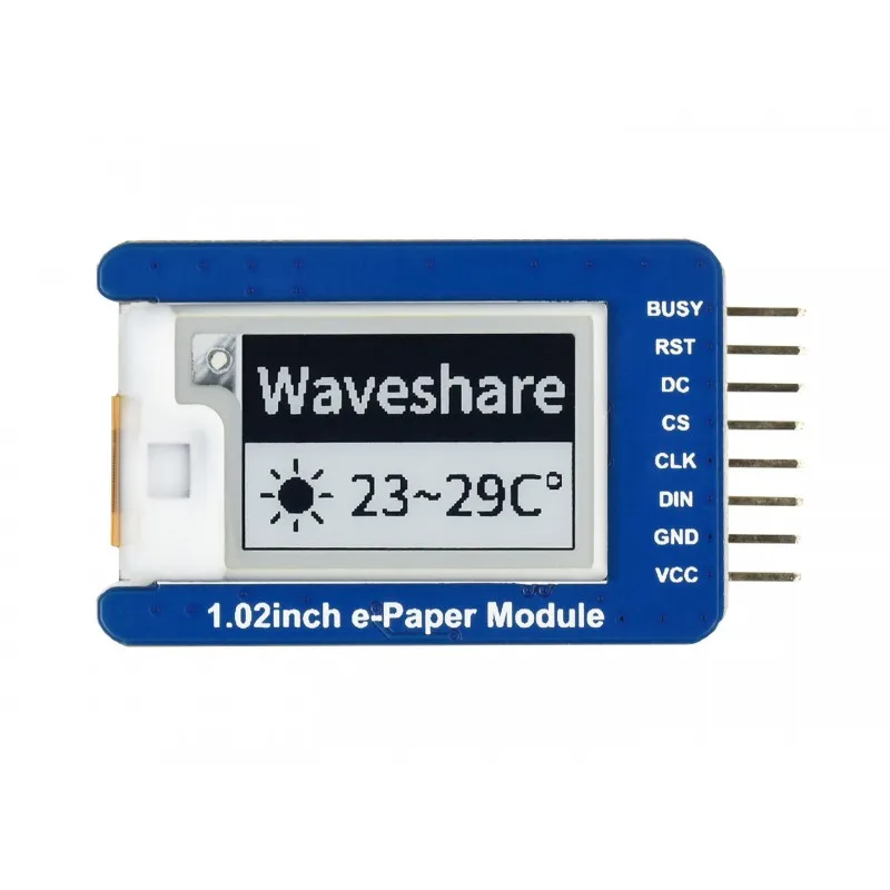 

Waveshare 128×80, модуль дисплея E-Ink 1,02 дюйма, черный/белый двухцветный