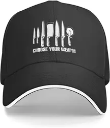 Chef Drunk Chef Provocativ Choose Your Weapon Baseball Cap Men Women Adjustable Trucker Hat Dad Hat