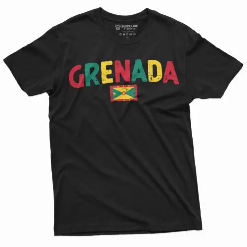 Grenada Traveler Tee for Men, Camisa Grenada, Presentes patrióticos