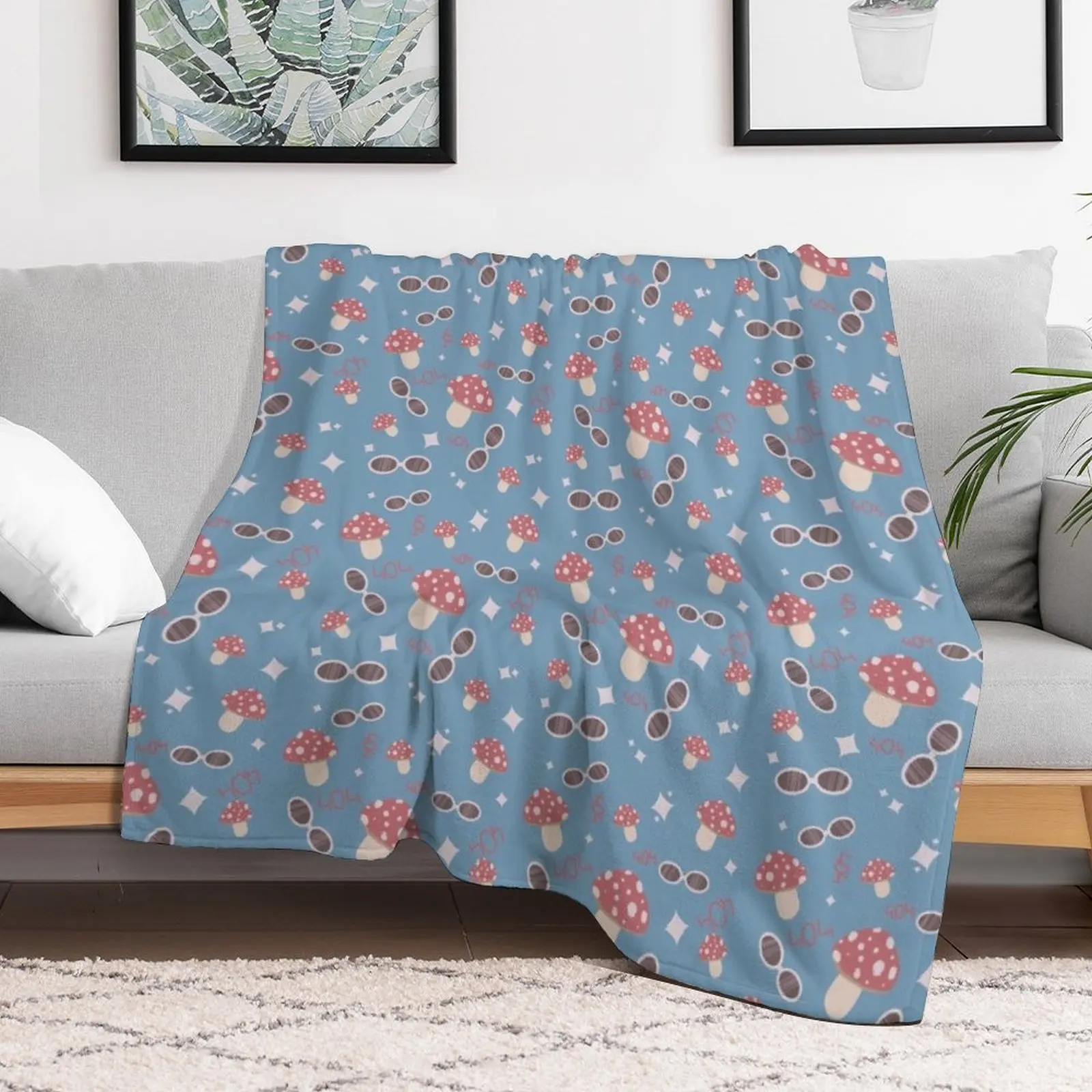 GeorgeNotFound Inspired Pattern Throw Blanket wednesday Soft Beds Blankets