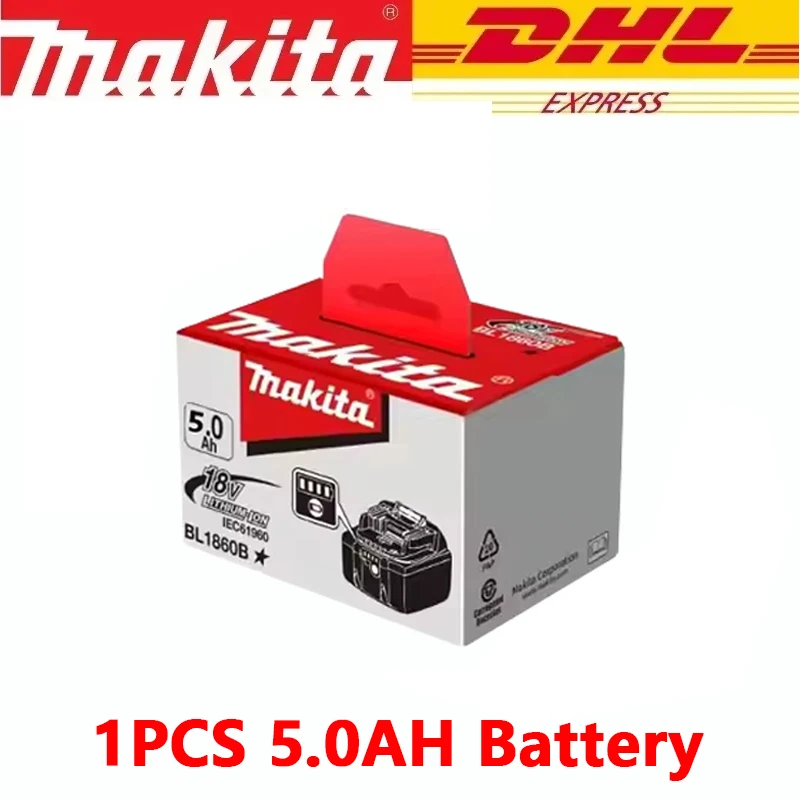 100% originele Makita-batterij, 18V 6.0Ah L1860B oplaadbare batterij, vervangt Makita DDF487 L1840B L1850B, accu voor elektrisch gereedschap