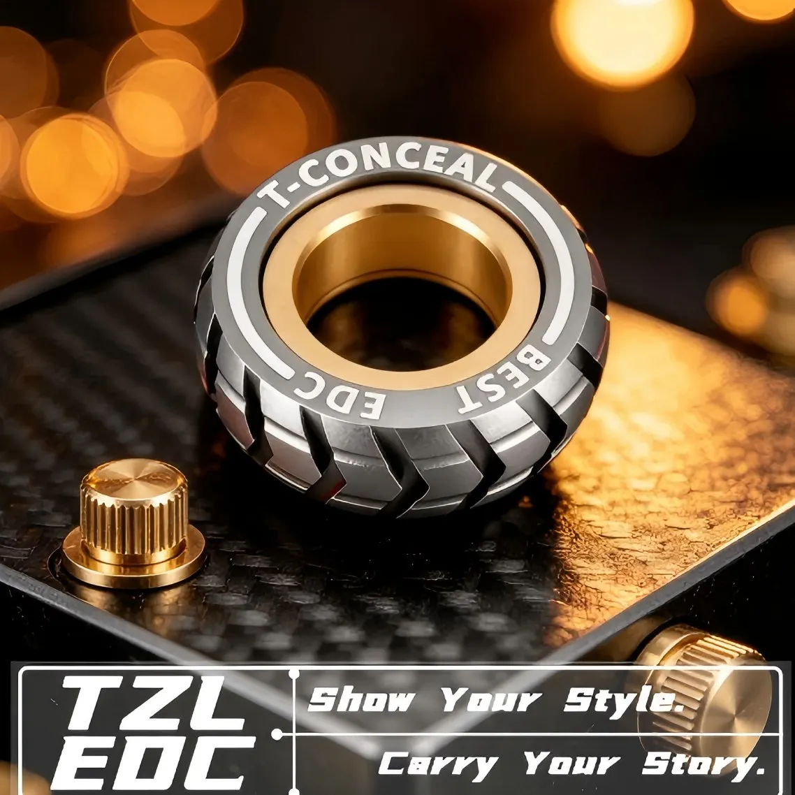 Stress Relief Toy Fingertip New EDC Gyro Ring Slider Fidget Toy Adults Magnetic Metal Stainless Steel ADHD Leisure Tactile Coins