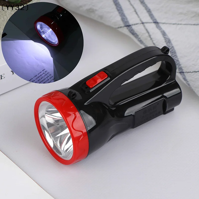 

High-Power Portable Led Searchlight Lamp Rechargeable Strong Beam Long-Distance Security Patrol Emergency Flashlight〔YY32〕