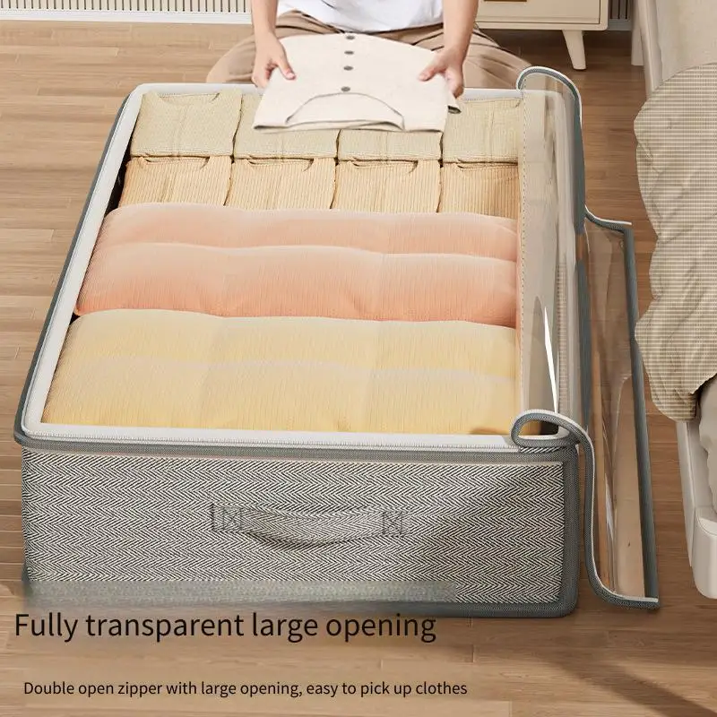 Flatbed Storage Box Household Drawer Style Seasonal Quilt Organizer Under the Bed Storage Magic Tool Clothes Storage Box