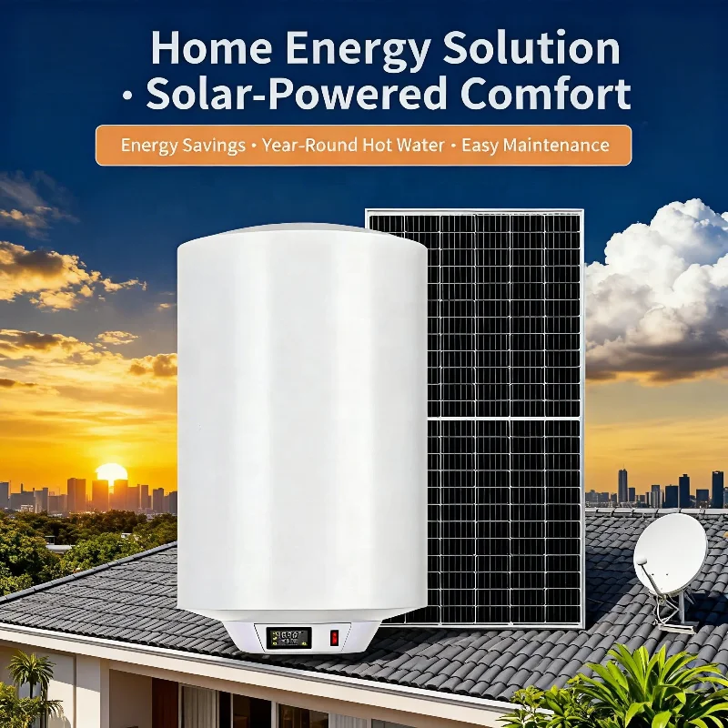 Tank Storage Electric Water Heater RV AC DC Solar PV & Electric Powered Portable Household Energy Saving 50L 60L 80L 100L