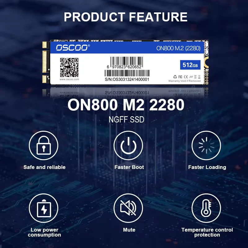 OSCOO SSD M.2 2280 SSD M.2 SATA3.0 128 ГБ 256 ГБ 512 ГБ 1 ТБ HDD 120 ГБ 240 ГБ NGFF SSD 2280 мм 2 ТБ HDD Диск для настольного ноутбука