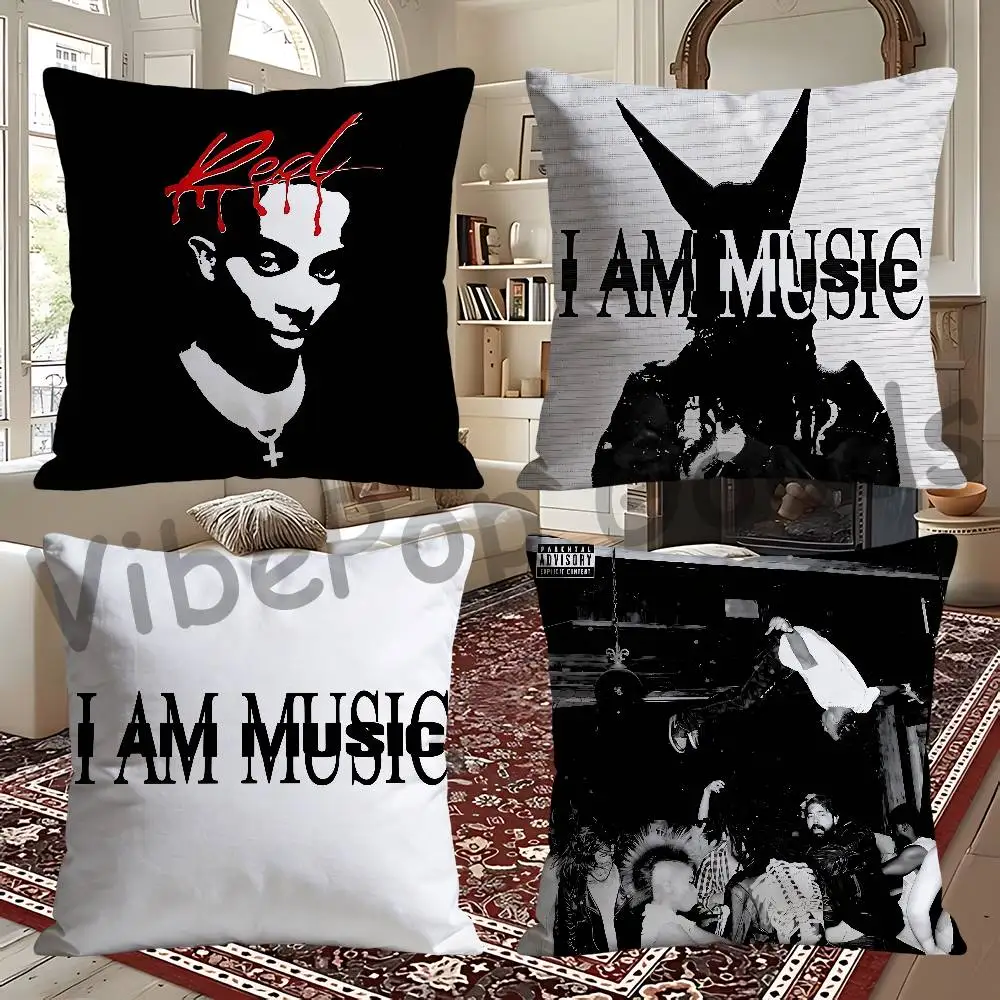 P-Playboi C-Carti 30x30 65x65 40x40 45x45 50x50 cm Fade Resistant Throw Pillow Cover Pet Friendly Patio Sofa Decor