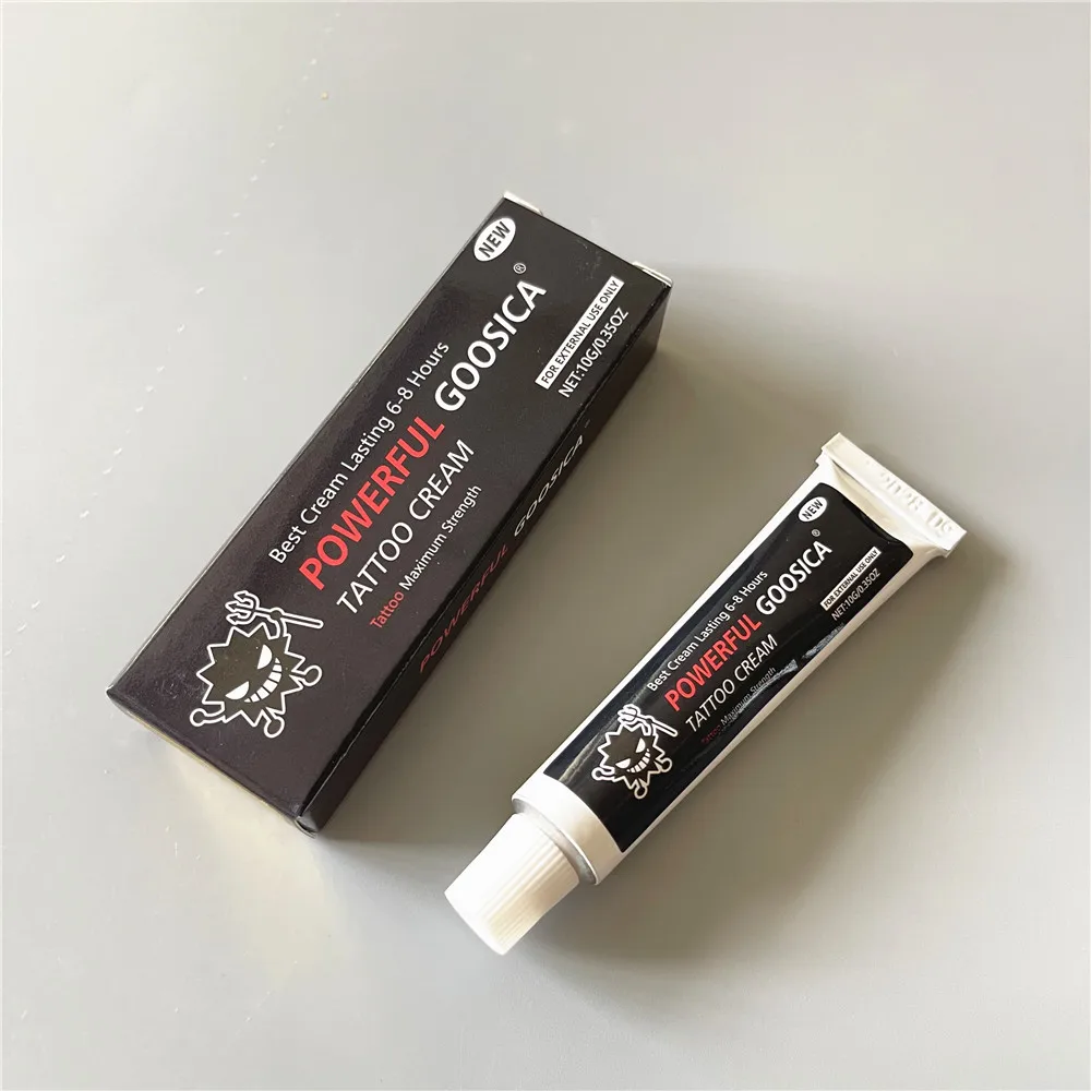 Potente Goosica prima della crema per tatuaggi per piercing trucco permanente Microblading sopracciglio eyeliner labbro 10G