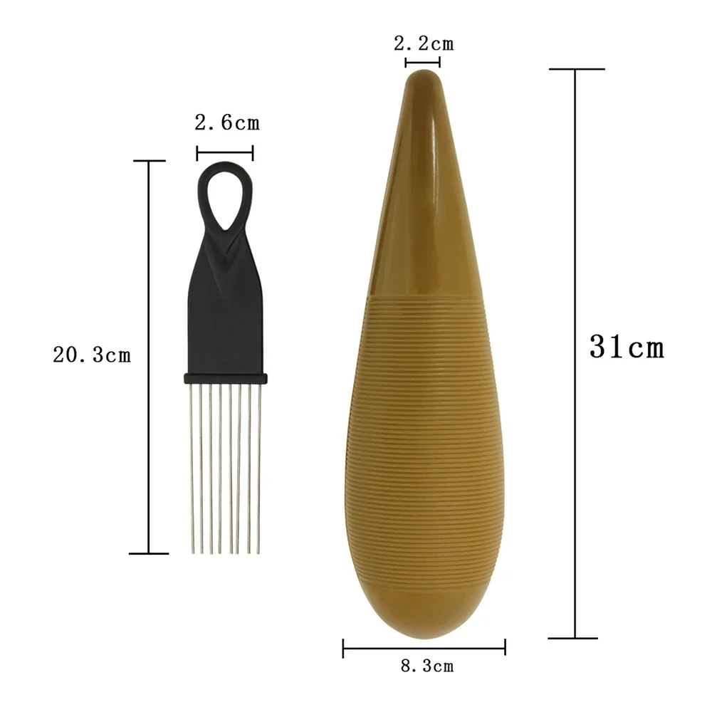Guiro Latin Percussion Instrument ABS Plastic Guiro with Scraper for Early Educational Musical Accessories Merengue Percussion