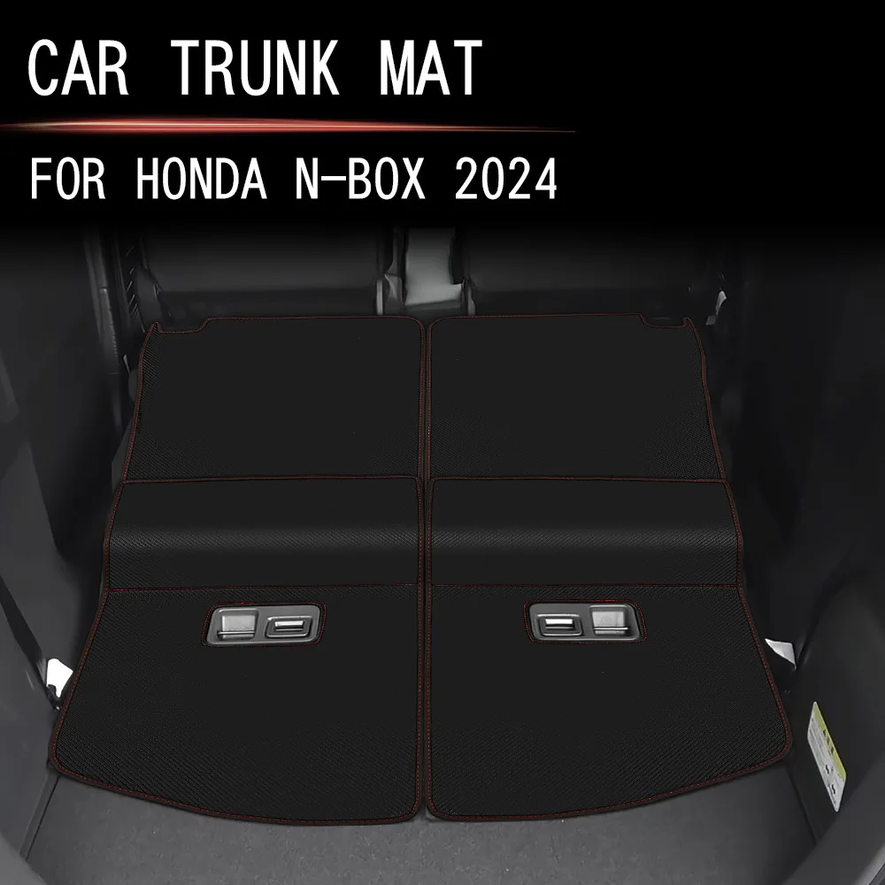 

for Honda N-BOX Exterior Accessories 2017-2023 Leather Trunk Mat Fully Enclosed Special Tailgate Mat Tailgate Protective Mat