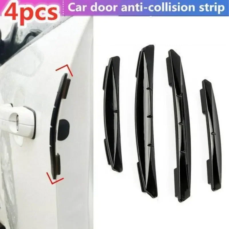 4pcs/set Car Anti-collision Strip Car Door Side Anti-collision Decorative Guard Plate Anti-scratch Car Accessories Decoration