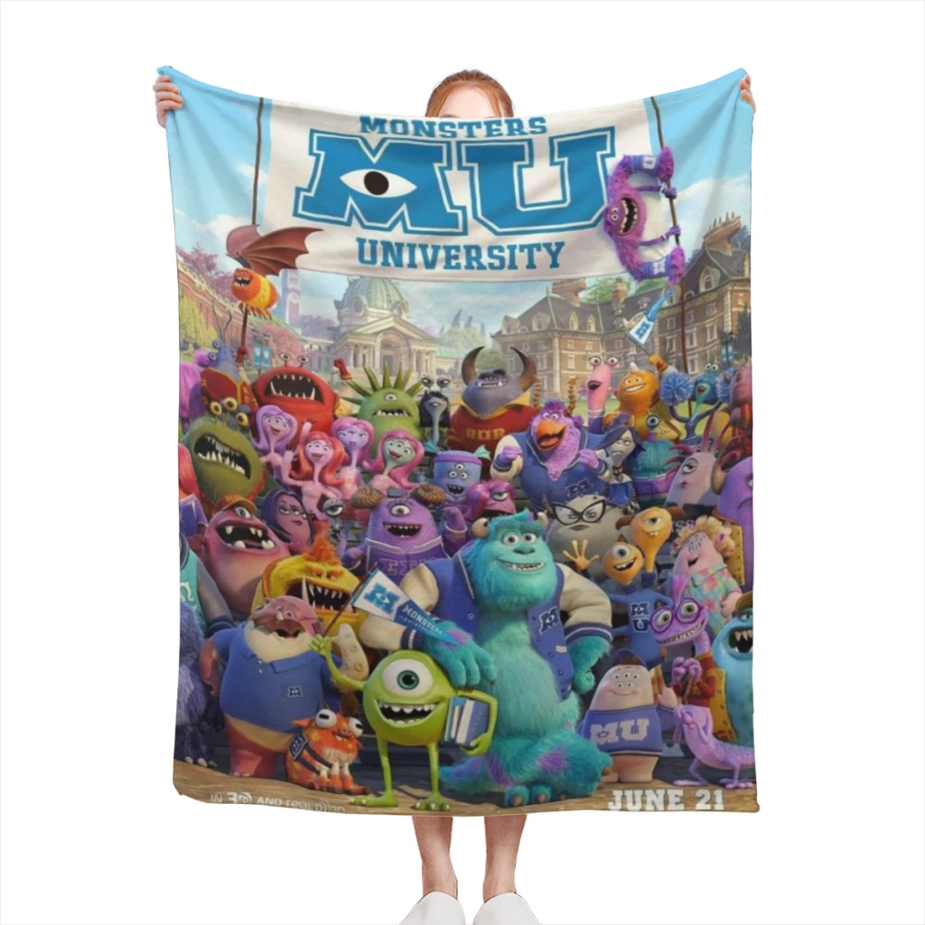 

Anime-Monsters-Inc-Cartoon Comfortable Flanne Blanket Soft comforter sets throw for Couch Warm Flannel Blankets Bedroom Décor