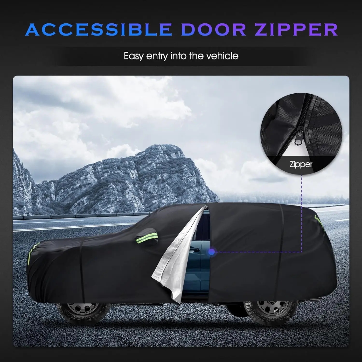 ผ้าคลุมรถยนต์แบบสั่งตัดสำหรับ Toyota 4Runner ปี 1995-2025 กันน้ำ ป้องกันทุกสภาพอากาศ 6 ชั้น