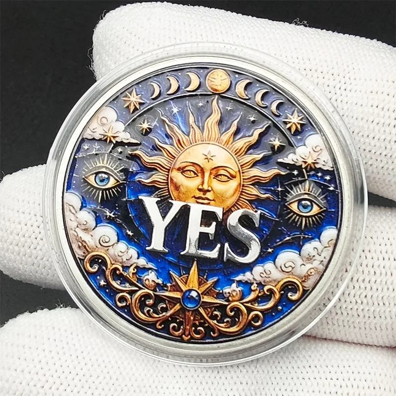 Yes or No Souvenir Coin Collection Make Decision CoinCommemorative Coin Lucky Gift