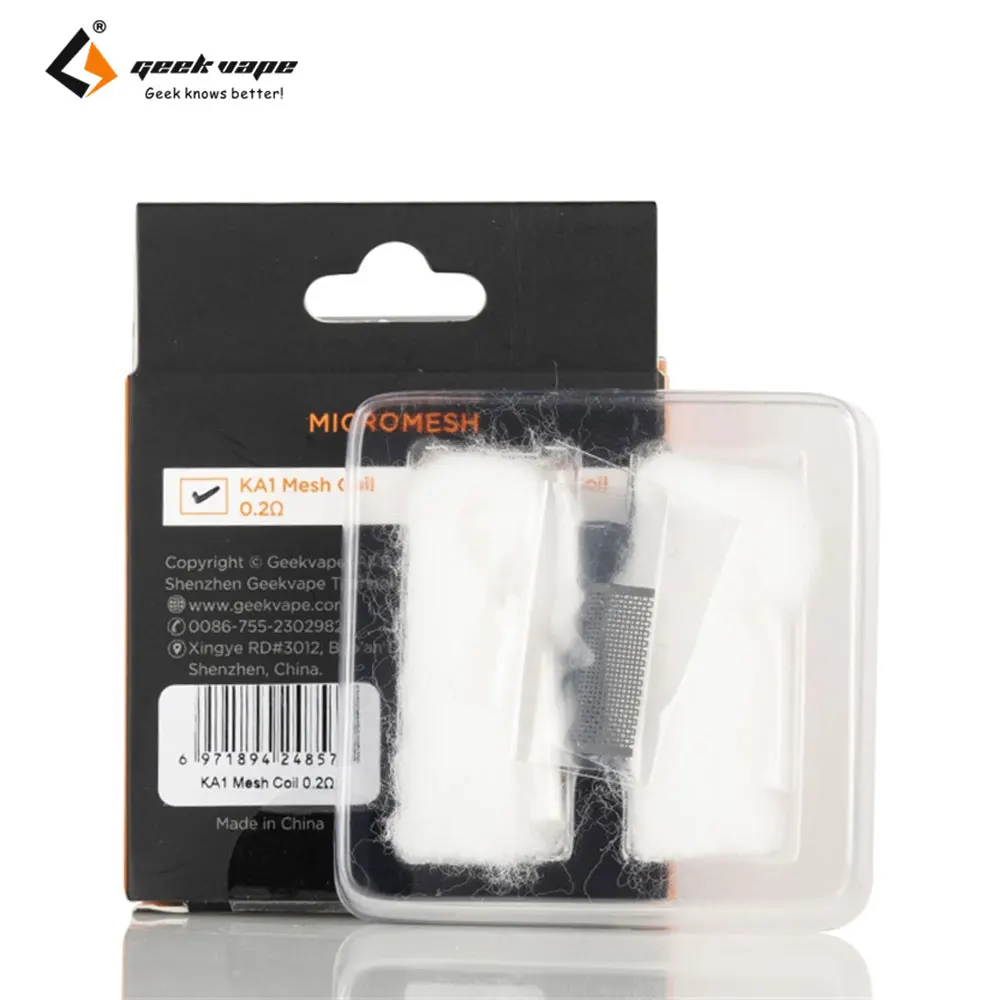 2 قطعة/الحزمة الأصلي Geekvape زيوس X شبكة ميكروميش لفائف KTR/Ni80 مع القطن ل Geekvape زيوس X شبكة هيئة الطرق والمواصلات السجائر الإلكترونية