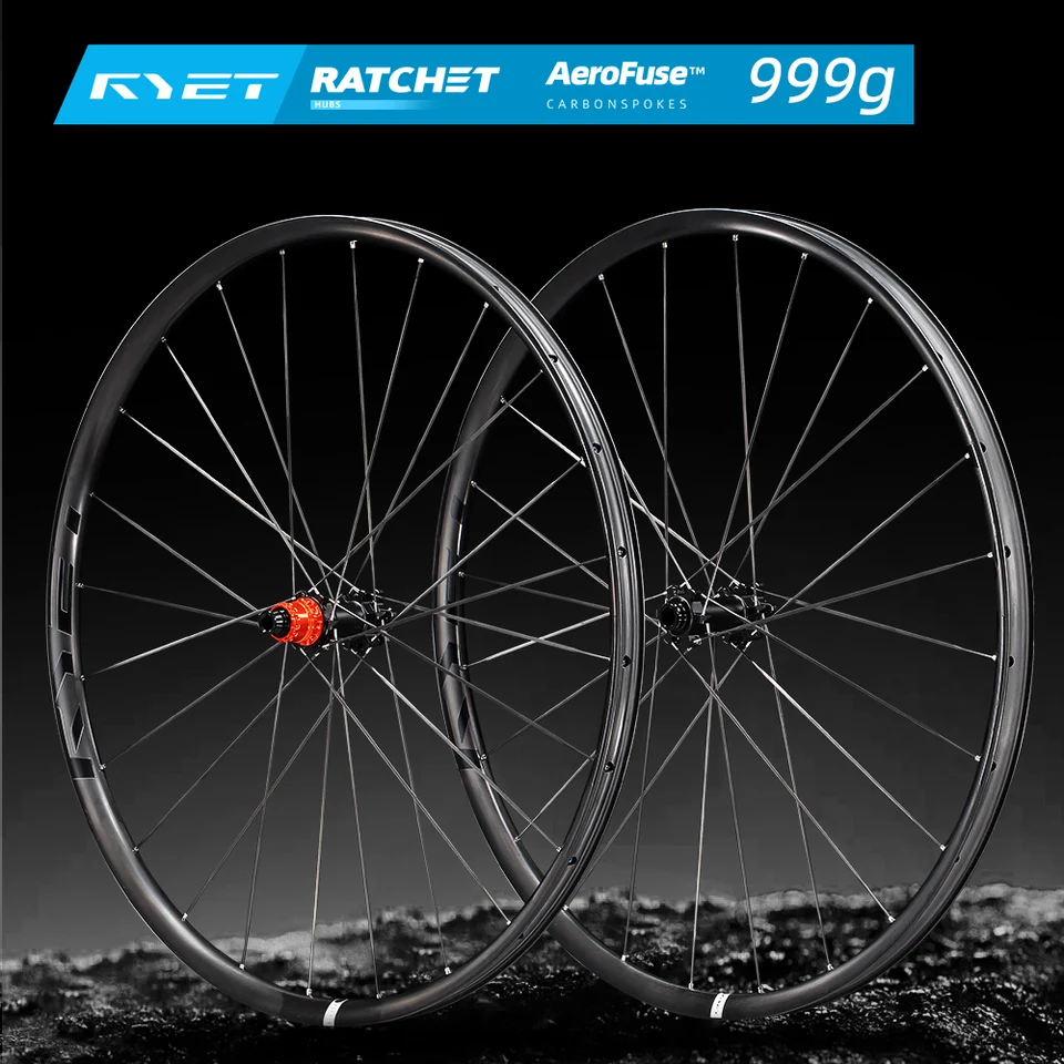 RYET 2026 S-LITE 29er カーボンMTBホイールセット 999g 超軽量自転車