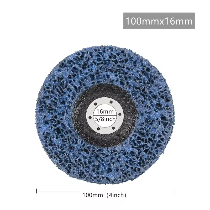 1Pcs 100/125mm Coral Disc Poly Strip Disc Grinder Strip Disc Abrasive Wheel Paint Rust Removal Clean For Angle Grinder