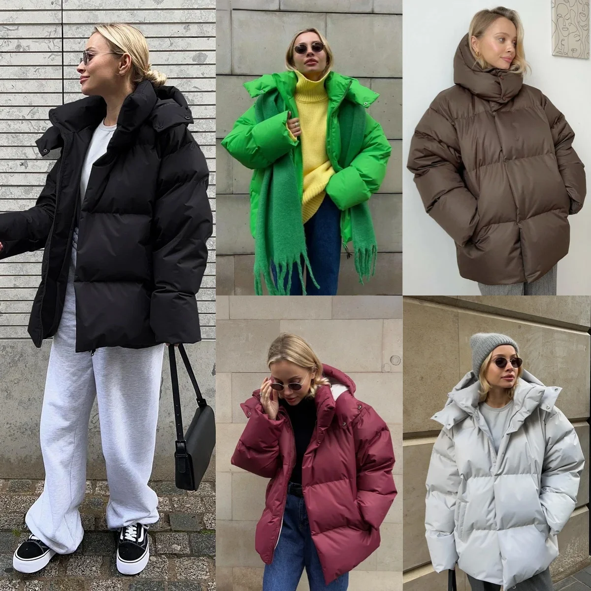 Casual New Hooded Thick Jacket Women Winter Fashion Parkas Coat Vintage Bread Outwear Office Ladies Warm Cotton Puffer Jackets