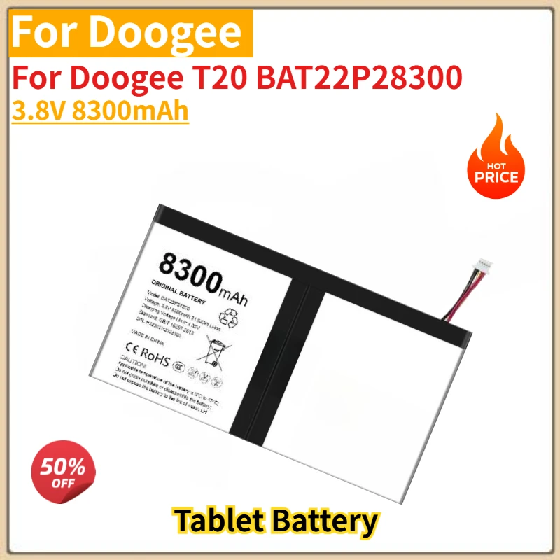 

High Quality Tablet Battery 3.8V 8300mAh For Doogee T20 BAT22P28300 Brand New Replacement Battery