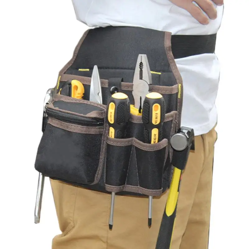 

Tool Belt Tool Waist Bag Multi-pocket Waterproof Oxford Cloth Storage Belt Hardware For Electricians Carpenters Gardeners Tape