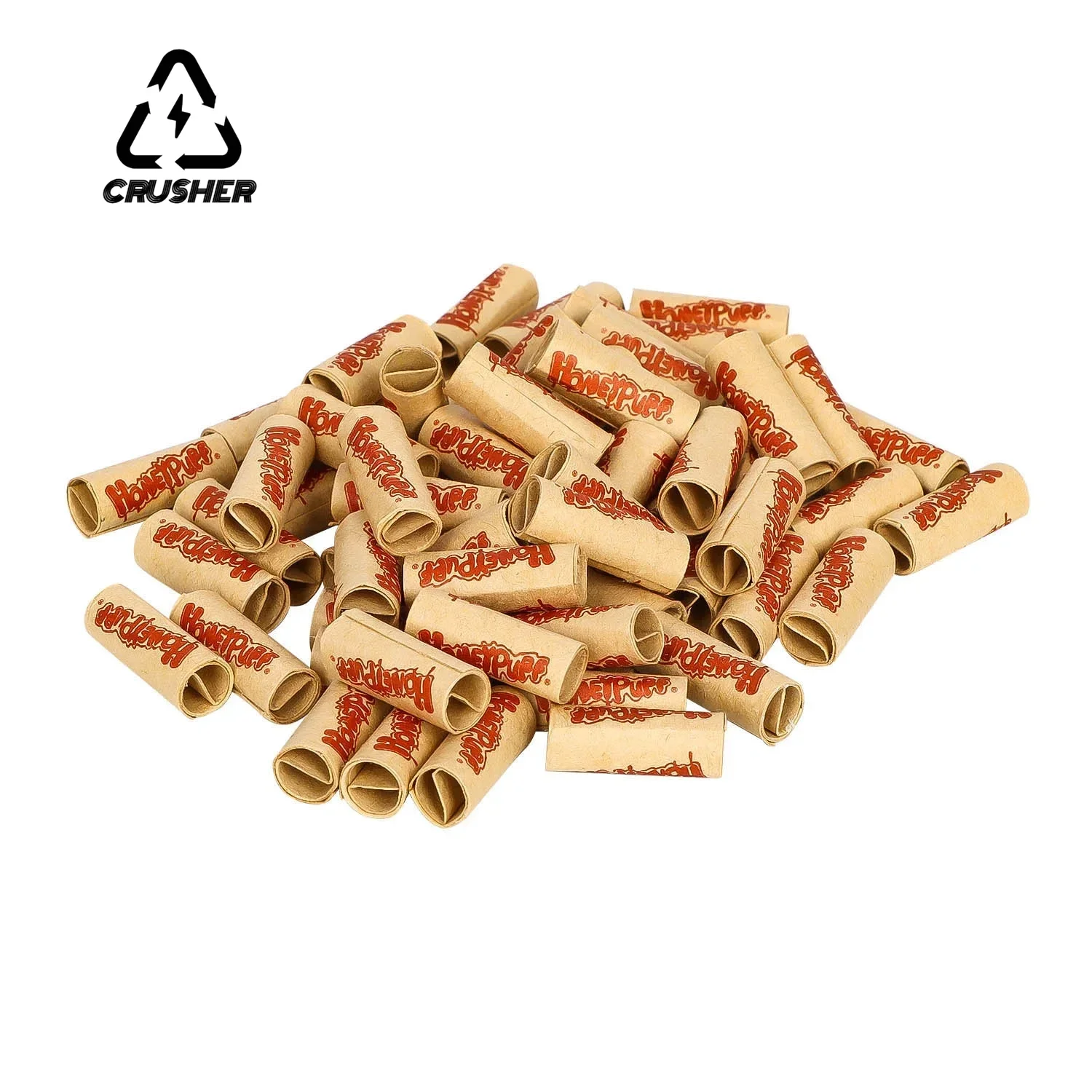 CRUSHER 500pcs/Pack 7mm*18mm Natural Uncoated Disposable Hand-Rolled Cigarette Filter Tip Smoking Accessories - view 4