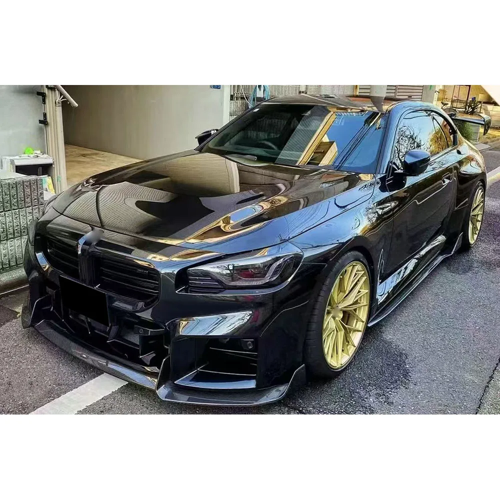 

For BMW M2 G87 2022+ Carbon Fiber Side Skirts Door Bumper Guard Car Styling Car Tuning Rear Exterior Accessories