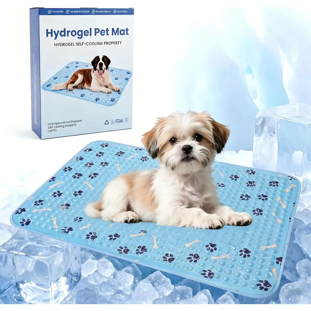 

Self-Cooling Gel Pad for Dogs, 20 Cooling Mat for Medium/Small Dogs, Waterproof & Durable for Beds, Cars, and Outdoor Use