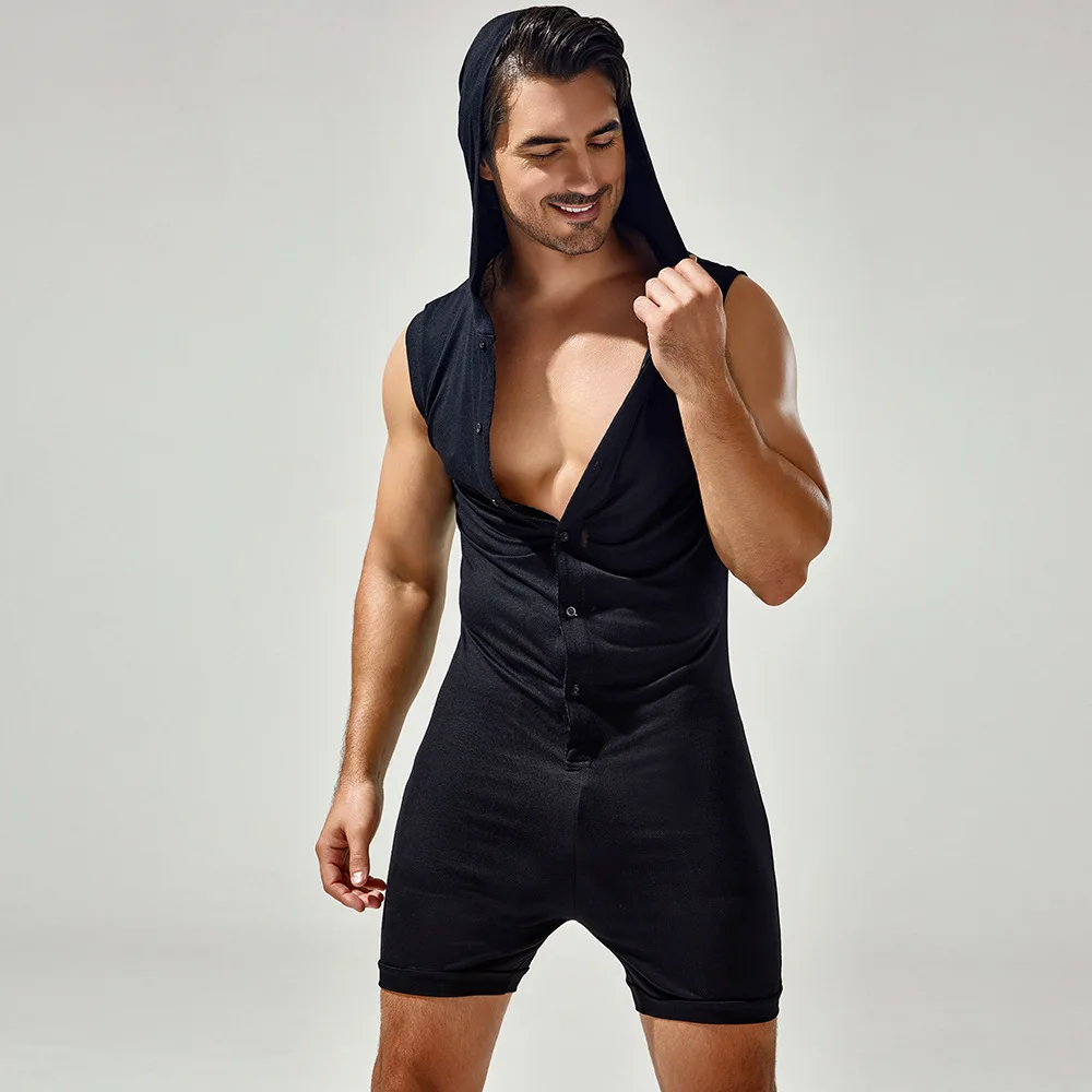

Tignyfina Men's Pajama Sets Super-elastic Comfortable Sexy Onesies Pajamas Men Clothes Singlets Jumpsuit Loungewear Sleepwear