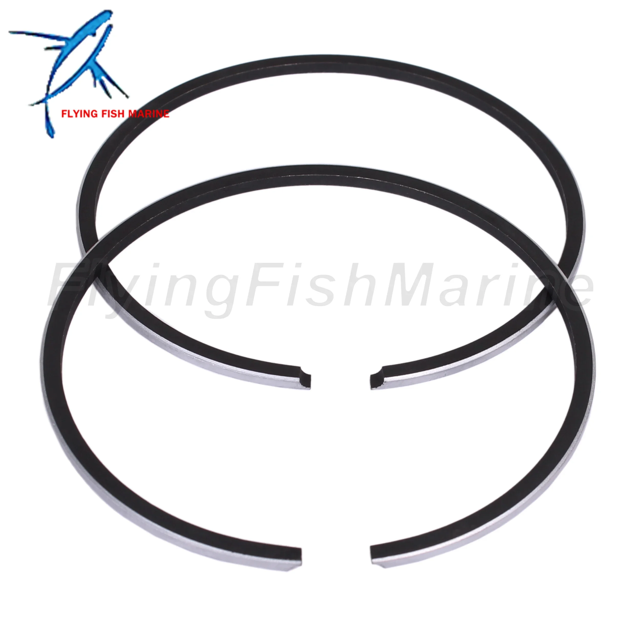 Outboard Motor 6J8-11601-01 STD Piston Ring for Yamaha 25HP 30HP, 59.5mm STD, 2 PCS