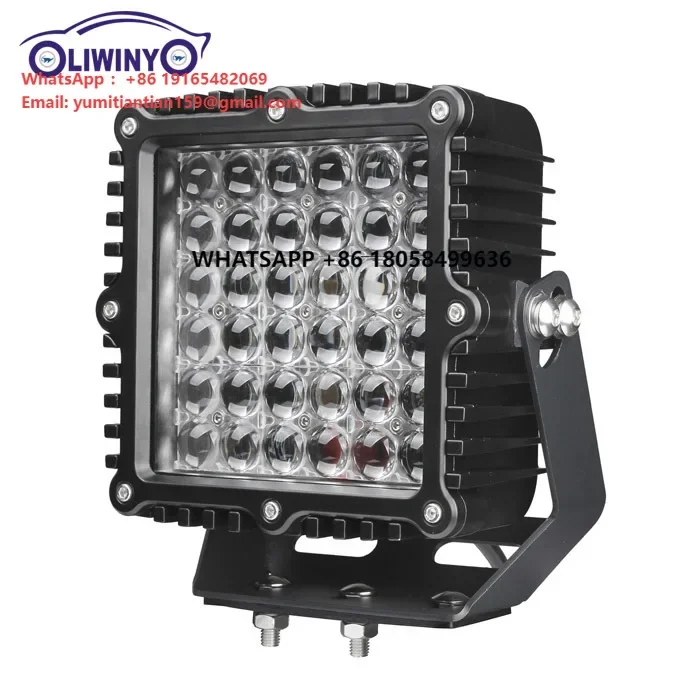 Liwiny 12V 24V Led Offroad Work Lamp 9inch Led Vehicle Work Light 360w Square Auto Lighting System Led Light Bar