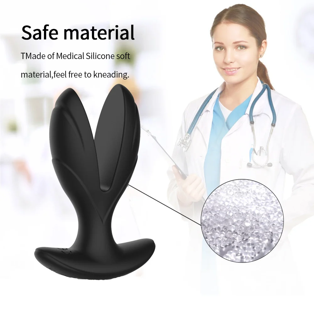 Scossa elettrica Butt Plug Massaggiatore prostatico remoto senza fili Vibratori espansori anali impermeabili in silicone Stimolare il giocattolo del sesso per gli uomini