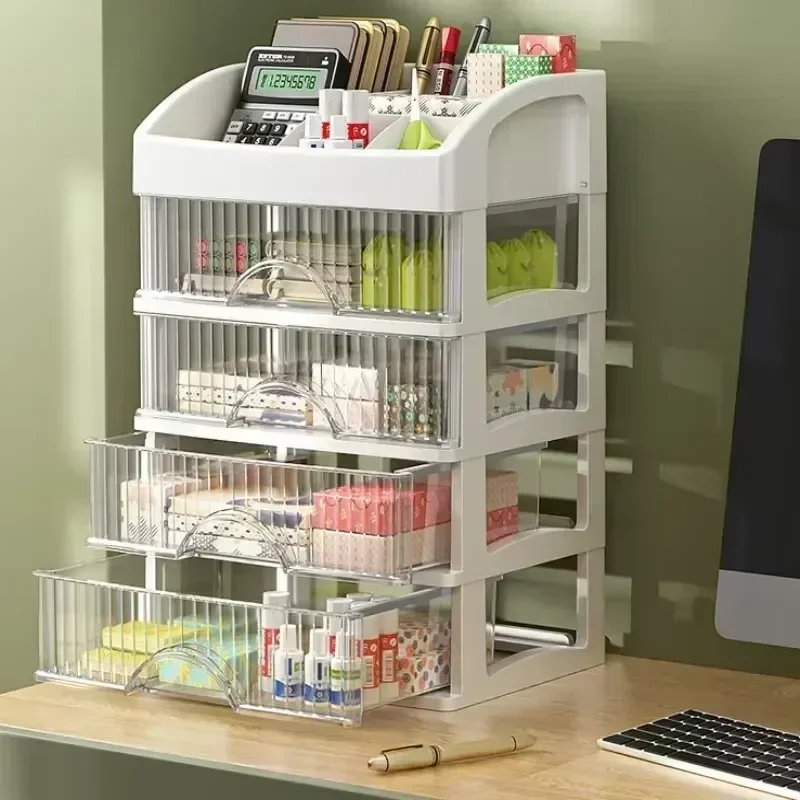 1pc Drawer Makeup Organizer Large Capacity Plastic Makeup Storage Box Lipstick Holder Large Capacity Office Supplies Storage Box