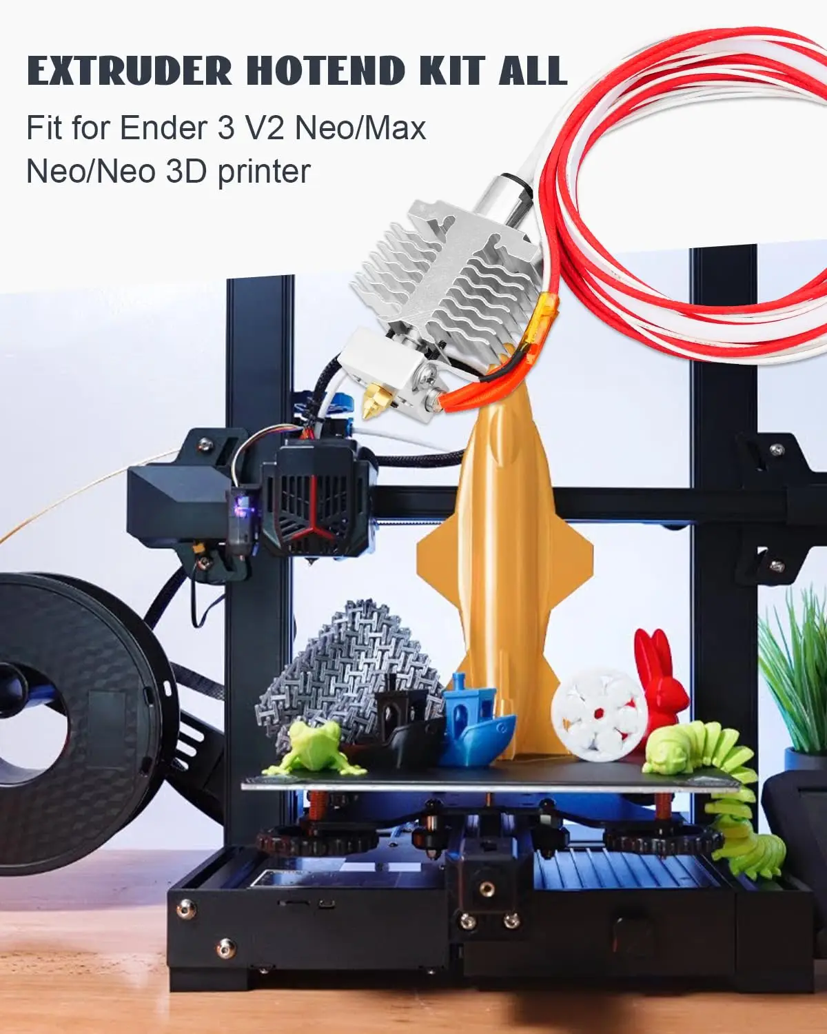 Creality verbessertes Ender 3 V2 Neo Hotend Kit, zusammengebautes Extruder-Hotend für Ender 3 V2 Neo, Ender 3 Max Neo, Ender 3 Neo 3D-Drucker – Detail 7