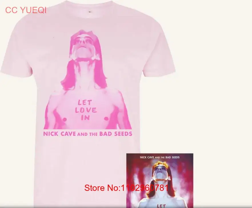 Nick Cave LET LOVE IN PINK ALBUM BUNDLE Camiseta rosa claro s-5xl CG942 manga larga o corta