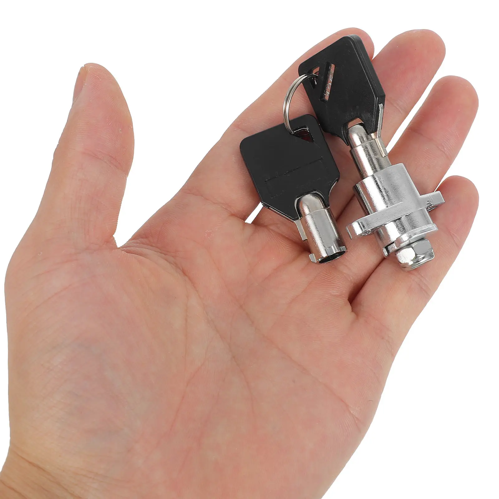 

1Set Motorcycle Lock Set Heavy Duty Weather Resistant Saddlebag Locks with Metal Keys for Security Fit 1993-2013